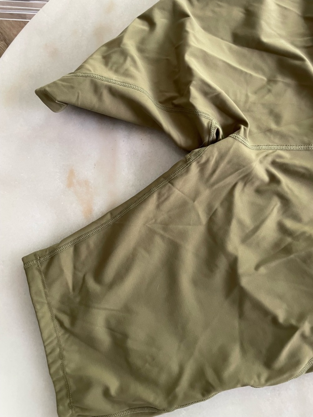 NWT Kari Traa Olive & Cream Performance women’s Shorts size XL - Picture 6 of 6